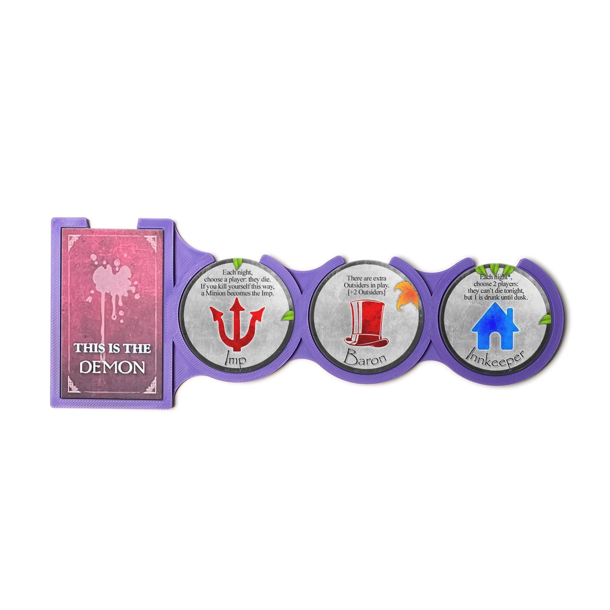 Démoni kártya- és token tartó – Blood on the Clocktower