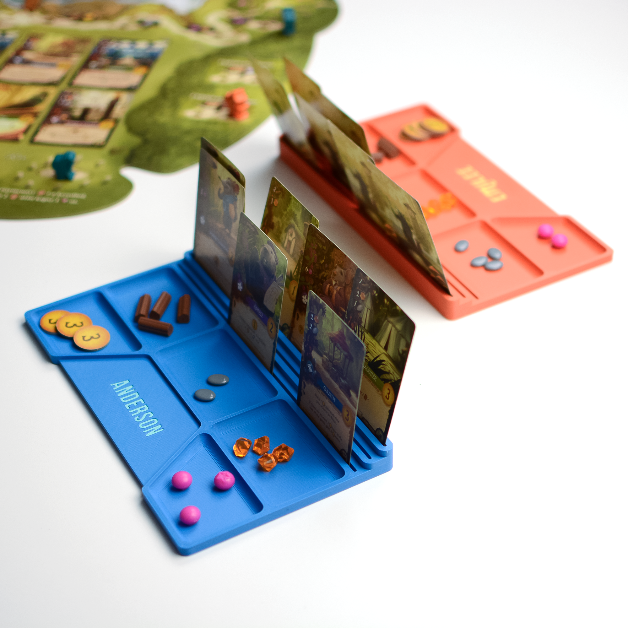 Személyre szabott társasjátékos játékos tálca