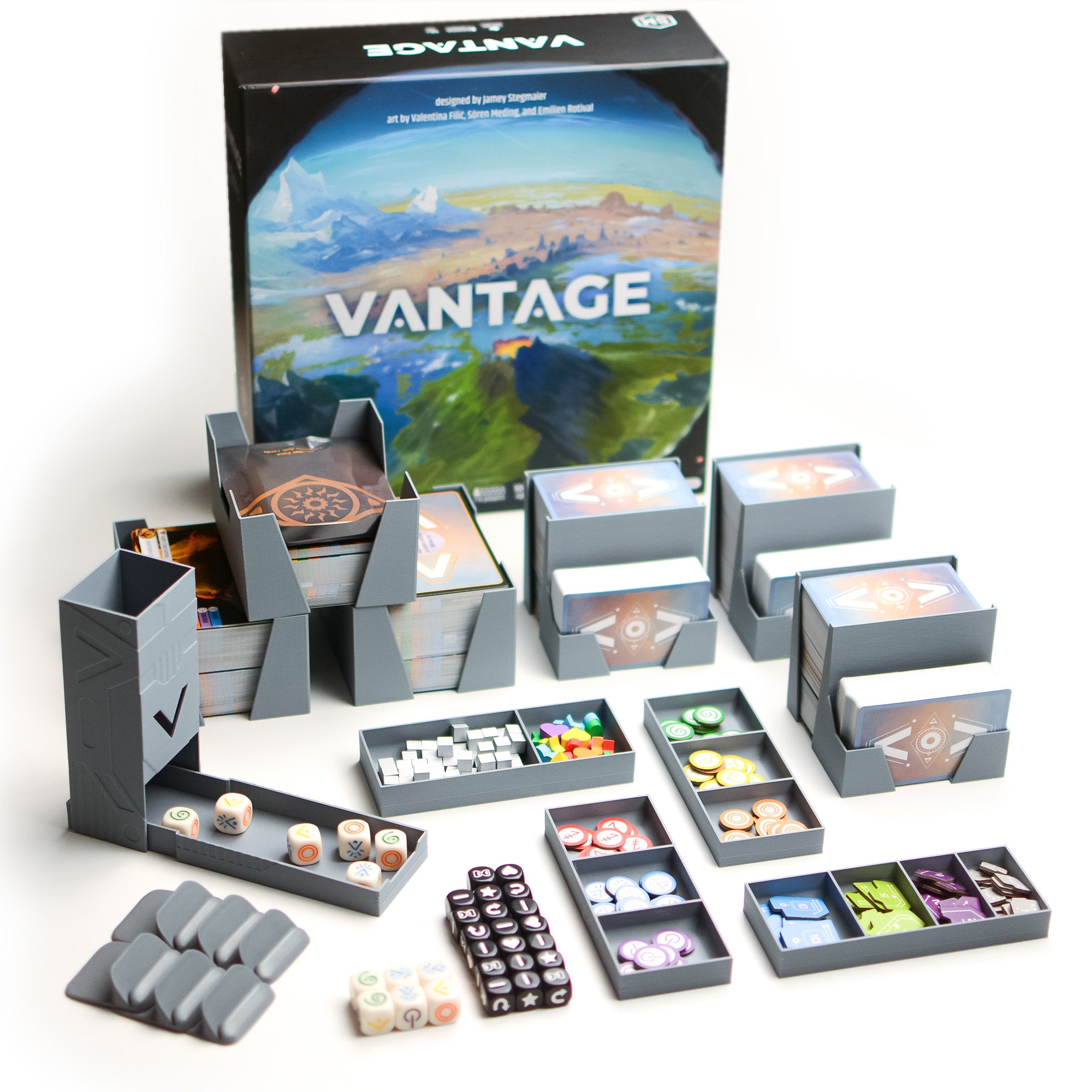 Vantage Rendező Beépített Kockatoronnyal
